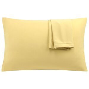 2pcs Pillow Cases Soft Microfiber Pillowcases with Zipper (20"x30") Gold